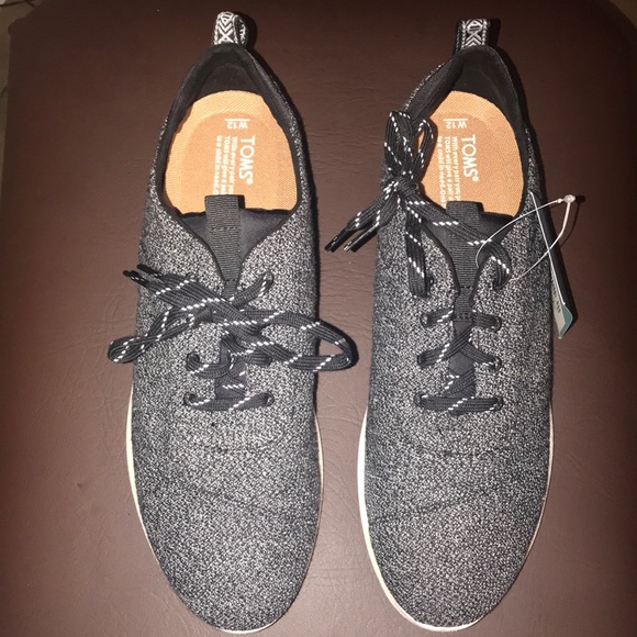 toms black terry women's cabrillo sneakers